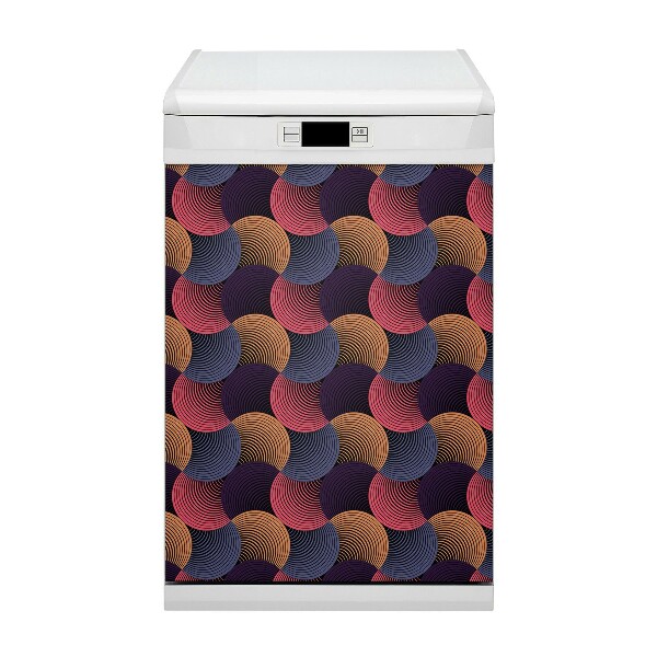 Vaatwasser Panel Cover Kleurrijk patroon