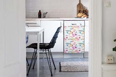 Magnetische Vaatwasser Panel Skin Cover Geometrie driehoeken