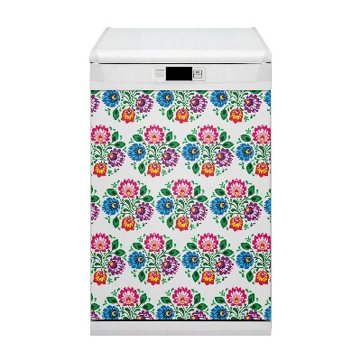 Vaatwasser Panel Cover Folkstijlbloemen