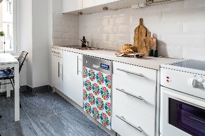 Vaatwasser Panel Cover Folkstijlbloemen