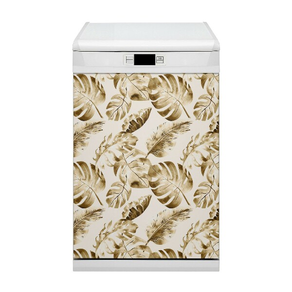 Vaatwasser Panel Cover Palm bladeren