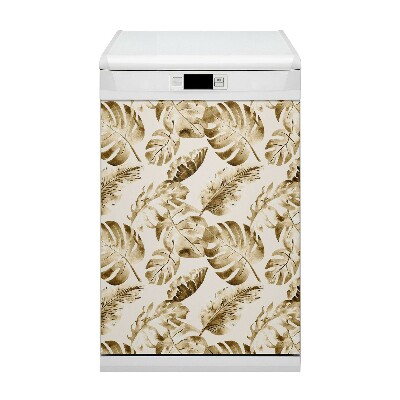 Vaatwasser Panel Cover Palm bladeren