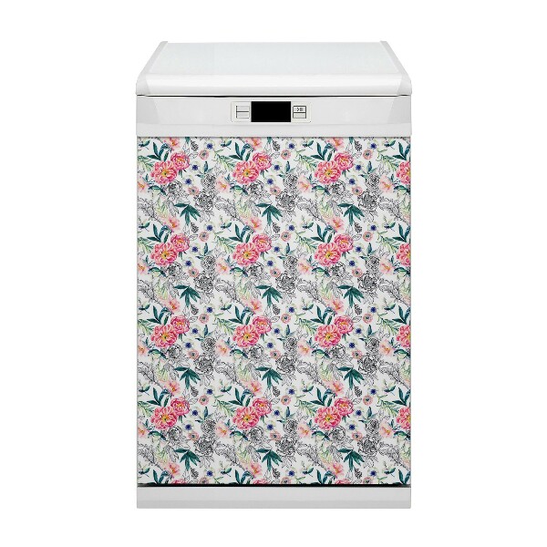 Magnetische Vaatwasser Deur Cover Lenteafbeelding