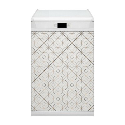 Magnetische Vaatwasser Deur Cover Geometrisch