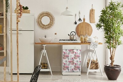 Decoratieve vaatwassermagneet Flamingos