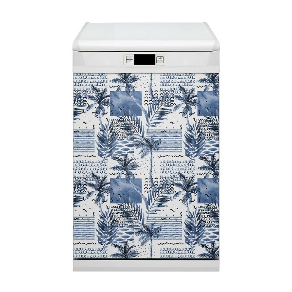 Vaatwasser magneet Blauwe palm
