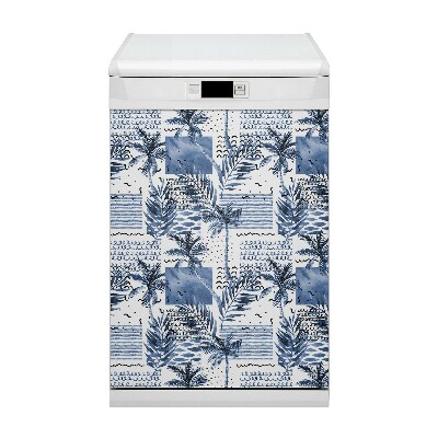 Vaatwasser magneet Blauwe palm