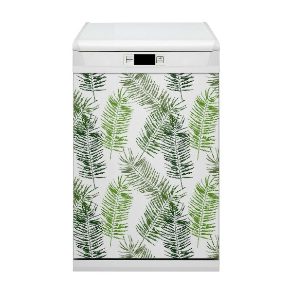 Magnetische Vaatwasser Panel Skin Cover Palm bladeren