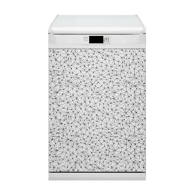 Magnetische Vaatwasser Panel Skin Cover Driehoeken van stippen