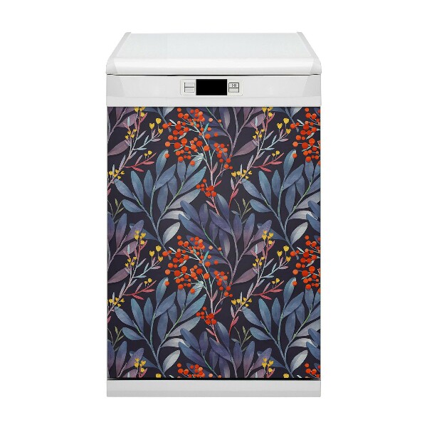 Magnetische Vaatwasser Deur Cover Bloemen Afbeelding