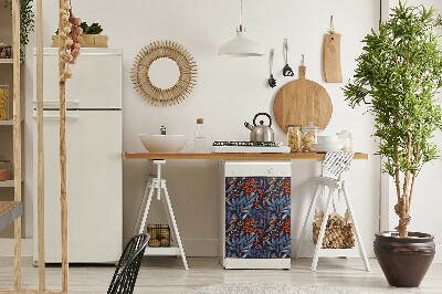 Magnetische Vaatwasser Deur Cover Bloemen Afbeelding