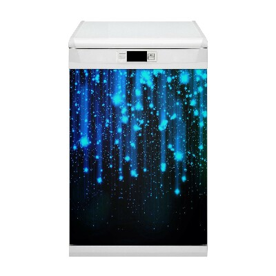 Magnetische Vaatwasser Deur Cover Blauwe deeltjes