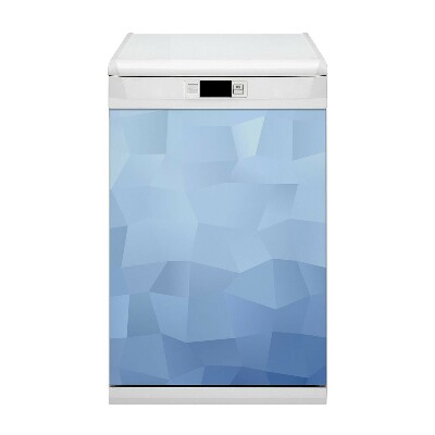 Magnetische Vaatwasser Deur Cover Blauwe abstractie