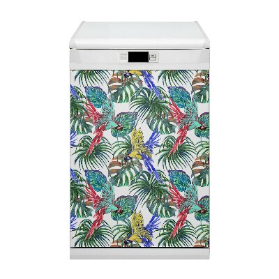 Magnetische Vaatwasser Deur Cover Papegaai