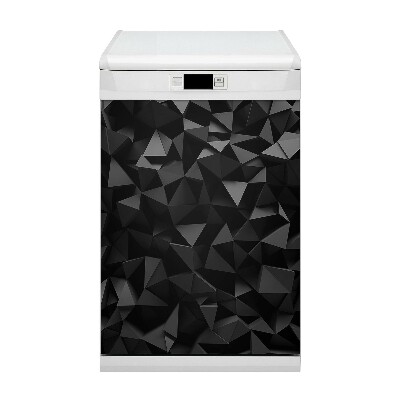 Vaatwasser Panel Cover Zwarte abstractie