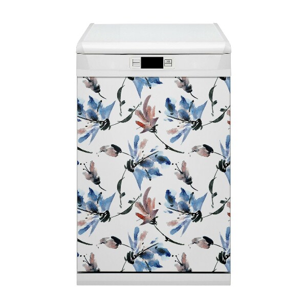 Vaatwasser magneet Waterverfbloemen
