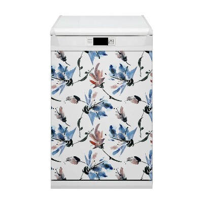 Vaatwasser magneet Waterverfbloemen