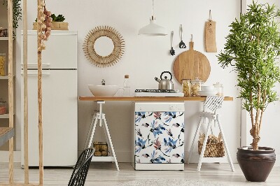 Vaatwasser magneet Waterverfbloemen