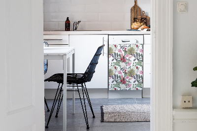 Vaatwasser Panel Cover Kleurrijke bloemen