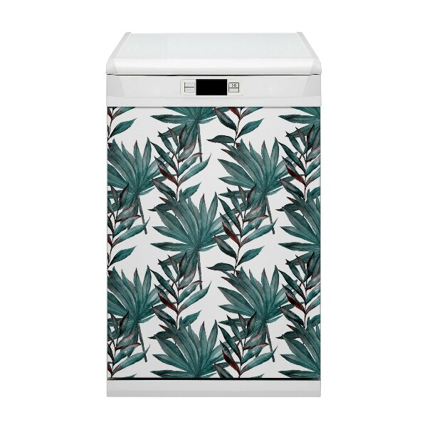 Magnetische Vaatwasser Deur Cover Tropische illustratie