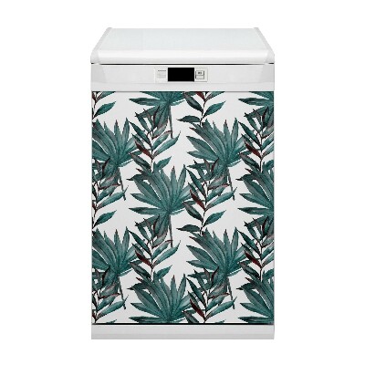 Magnetische Vaatwasser Deur Cover Tropische illustratie