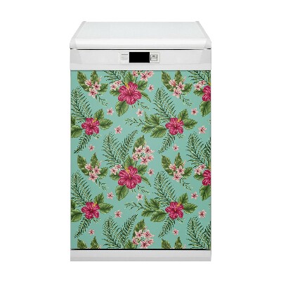 Vaatwasser Panel Cover Bloemen