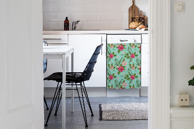 Vaatwasser Panel Cover Bloemen