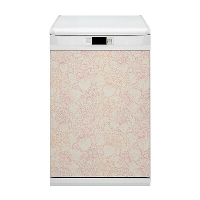 Decoratieve vaatwassermagneet Roze peonies
