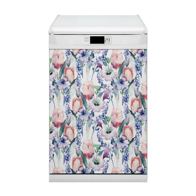 Magnetische Vaatwasser Panel Skin Cover Lenteboeket