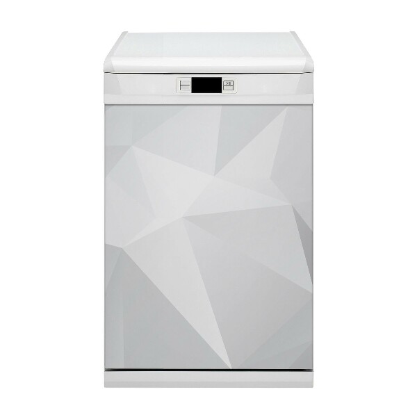 Magnetische Vaatwasser Panel Skin Cover Witte abstractie