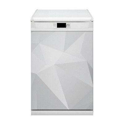Magnetische Vaatwasser Panel Skin Cover Witte abstractie