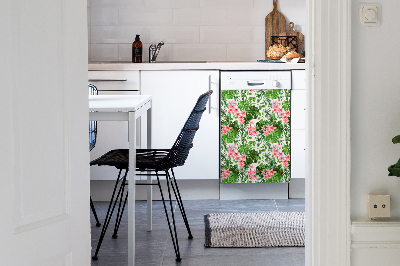 Magnetische Vaatwasser Deur Cover Hawaii -bloemen