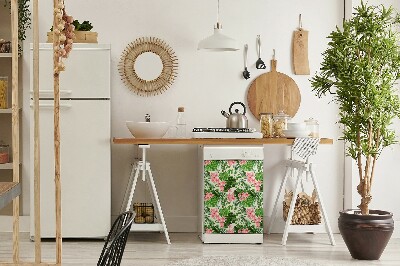 Magnetische Vaatwasser Deur Cover Hawaii -bloemen
