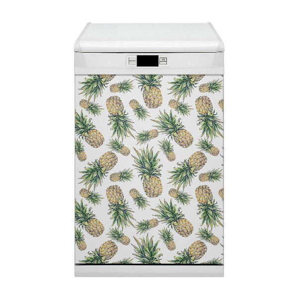 Magnetische Vaatwasser Deur Cover Ananas