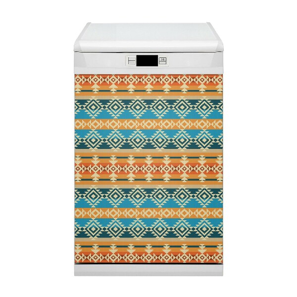 Magnetische Vaatwasser Deur Cover Navajo -stijlpatroon