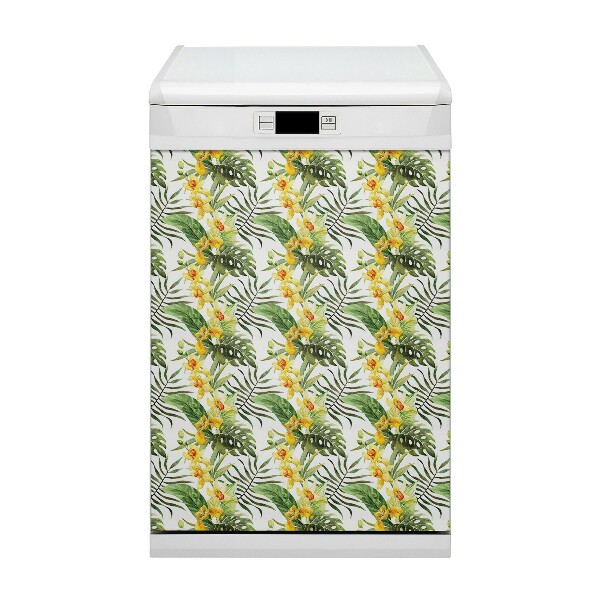 Magnetische Vaatwasser Deur Cover Exotisch blad