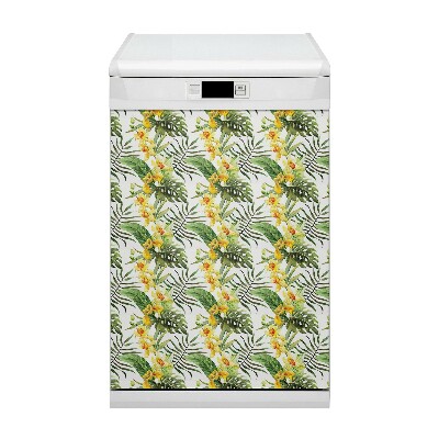 Magnetische Vaatwasser Deur Cover Exotisch blad