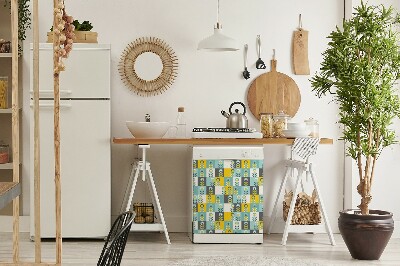 Vaatwasser magneet Scandinavisch patroon