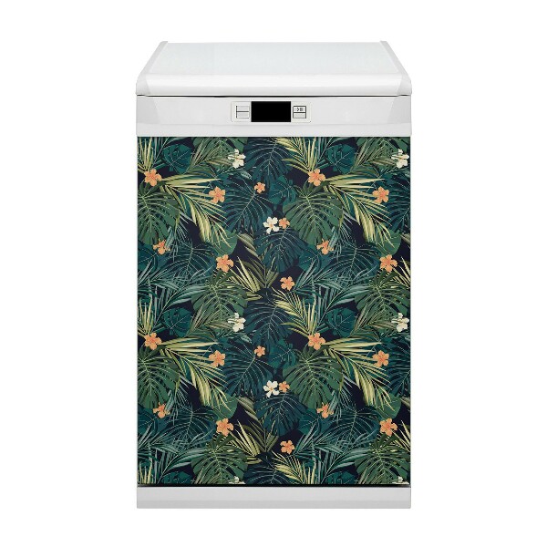 Vaatwasser Panel Cover Bloemen en bladeren