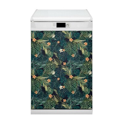 Vaatwasser Panel Cover Bloemen en bladeren