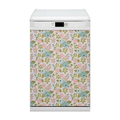 Magnetische Vaatwasser Panel Skin Cover Lente bloemen