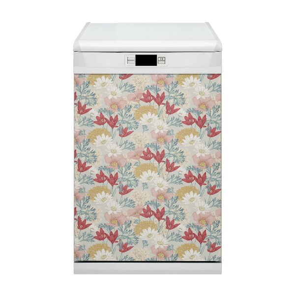 Vaatwasser Panel Cover Lente bloemen