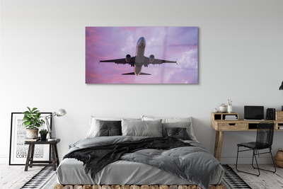 Plexiglas schilderij Wolken sky-vliegtuig