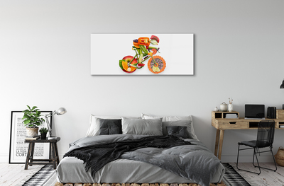 Plexiglas schilderij Man gerangschikt met groenten