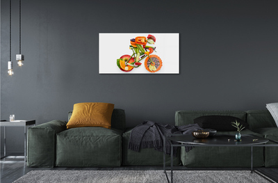 Plexiglas schilderij Man gerangschikt met groenten
