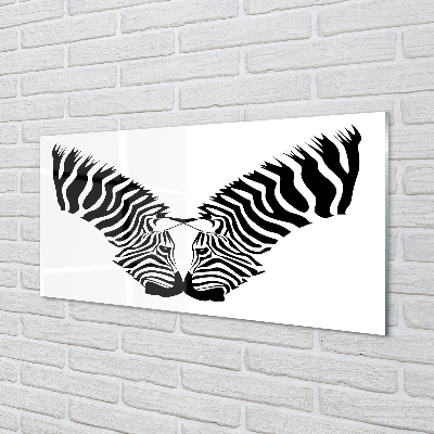 Plexiglas foto Spiegel reflectie zebra