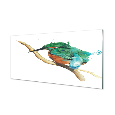 Foto op plexiglas Kleurrijk geschilderde papegaai