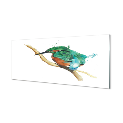 Foto op plexiglas Kleurrijk geschilderde papegaai