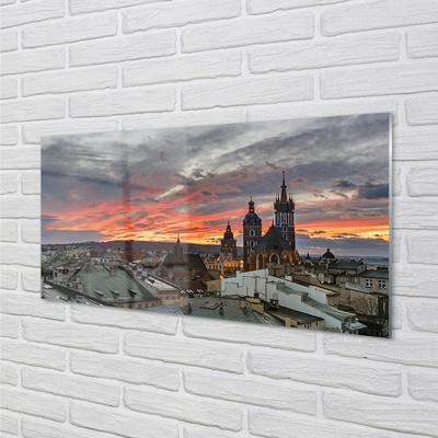 Foto op plexiglas Krakow sunset panorama