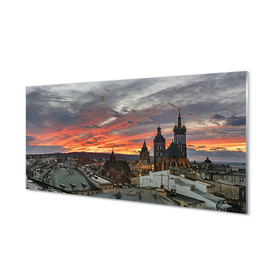 Foto op plexiglas Krakow sunset panorama